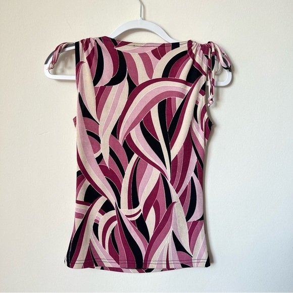 Vintage A. Byer Groovy Abstract Print Tank Top - Picture 3 of 5